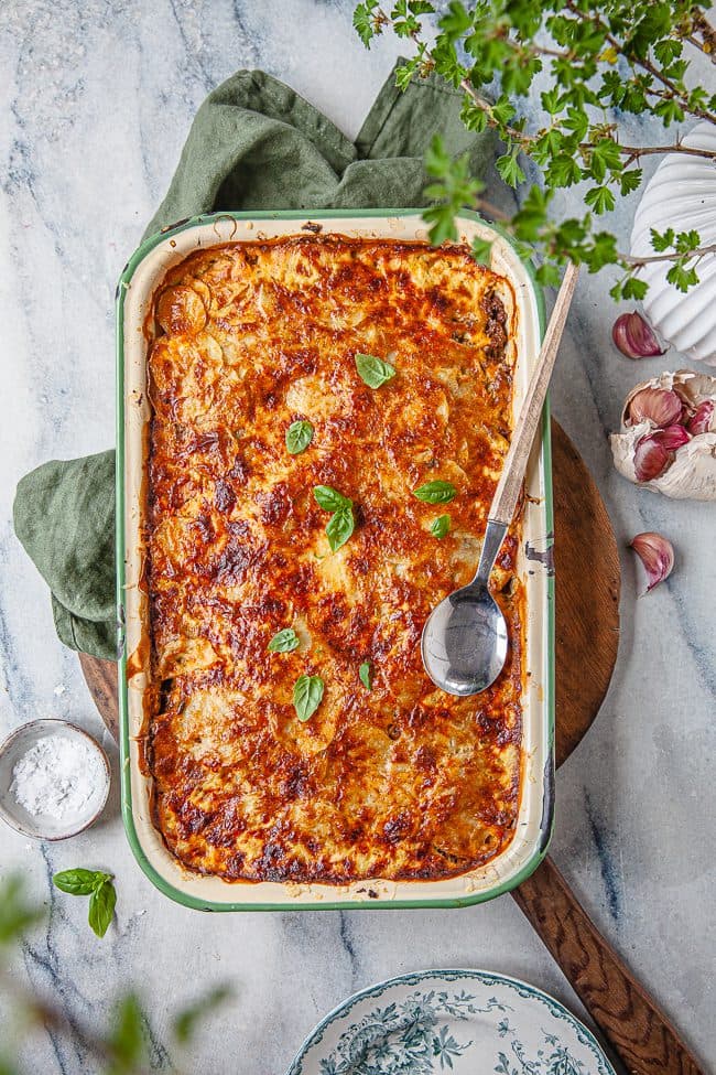 Köttfärs och potatisgratäng