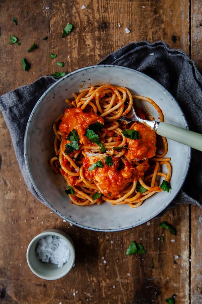 Snabb pastasås med ajvar