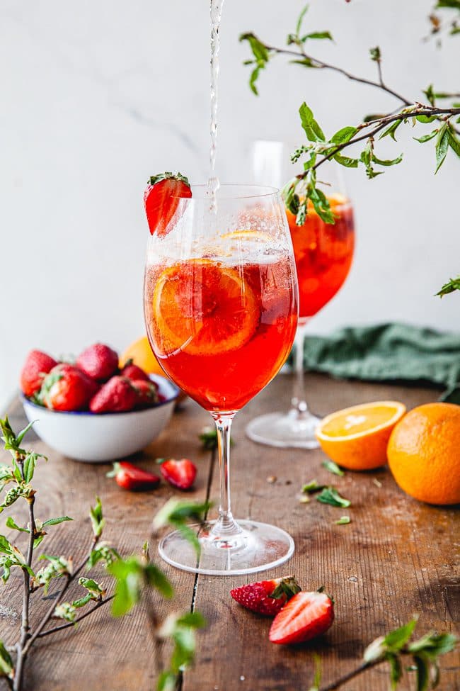 Strawberry Aperol Spritz
