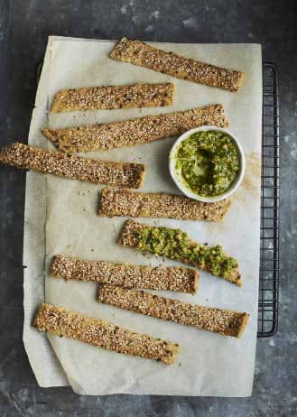 Sesamsticks med havre & kikärter