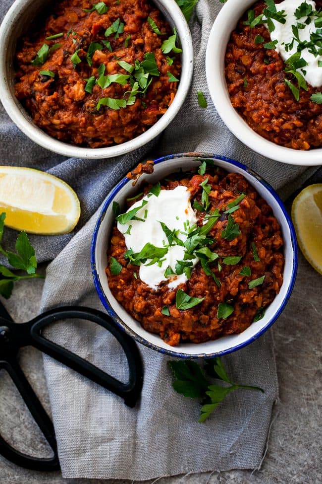 Chili sin carne i Crock Pot