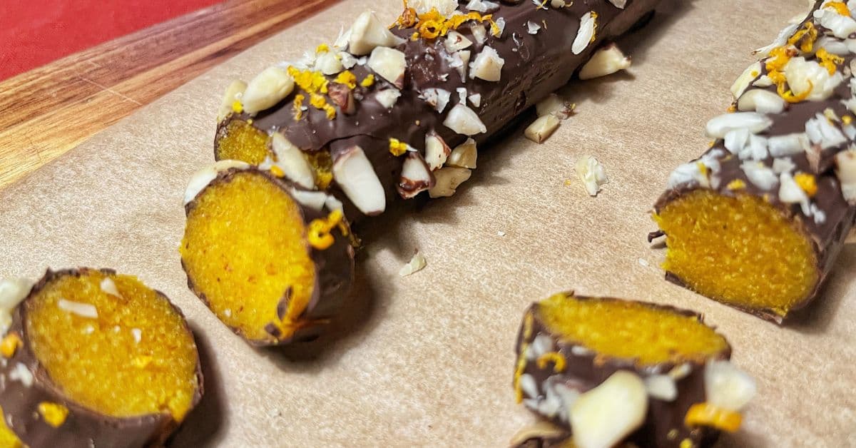 Julmarsipan med saffran och apelsin