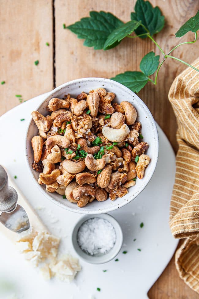 Cashewnötter med parmesan