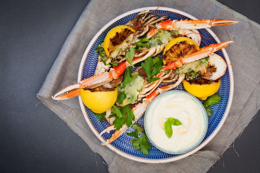 Gratinerad havskräfta med aioli