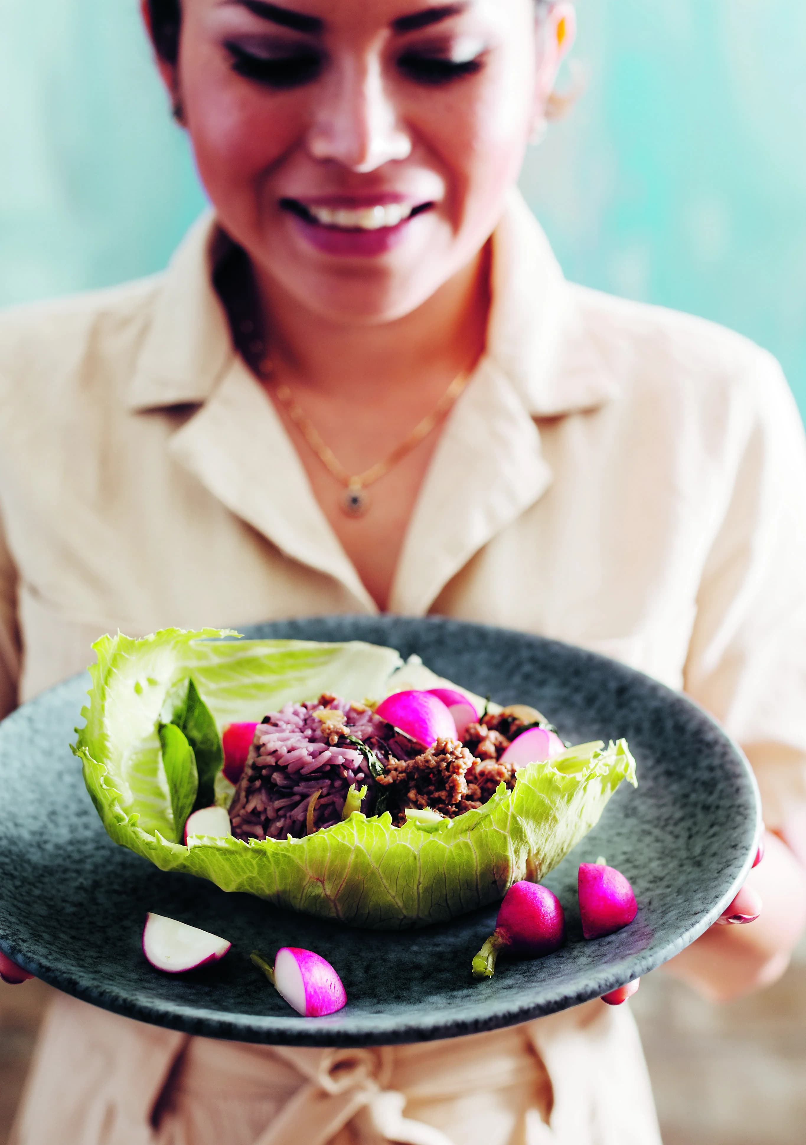 Pad kra pao – wokad köttfärs med ris