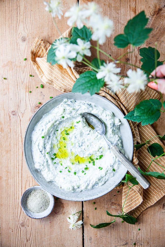 Tzatziki med zucchini