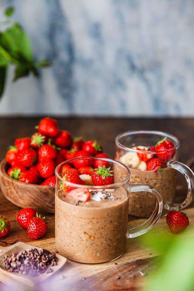 Overnight oats med kaffe och choklad