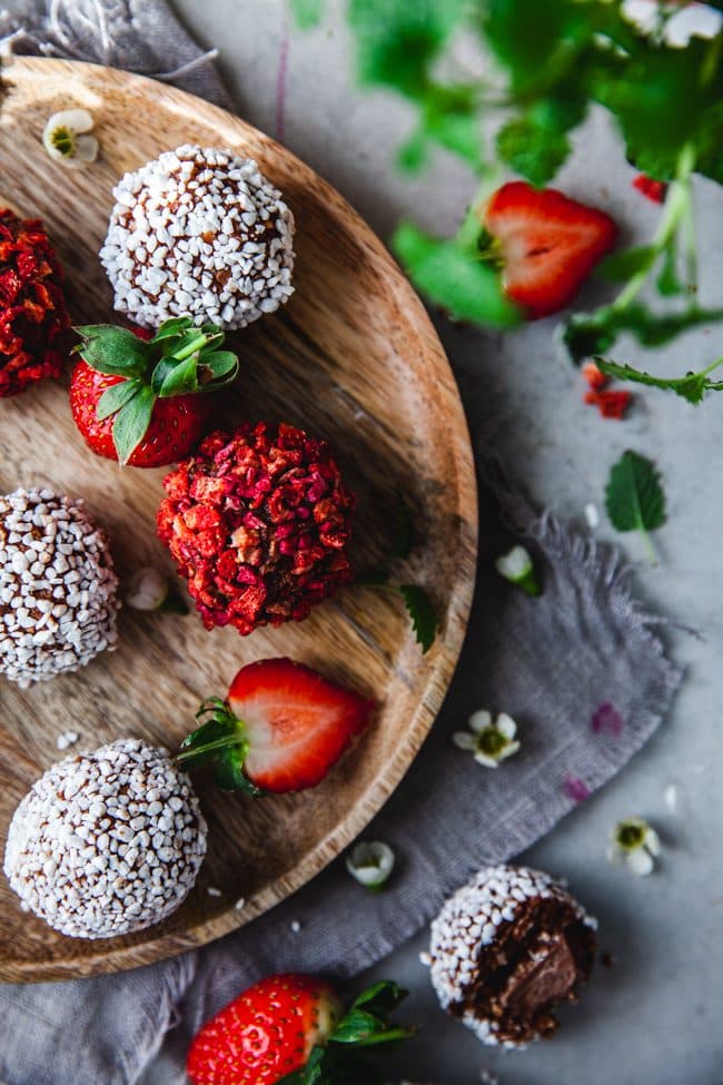 Fyllda chokladbollar