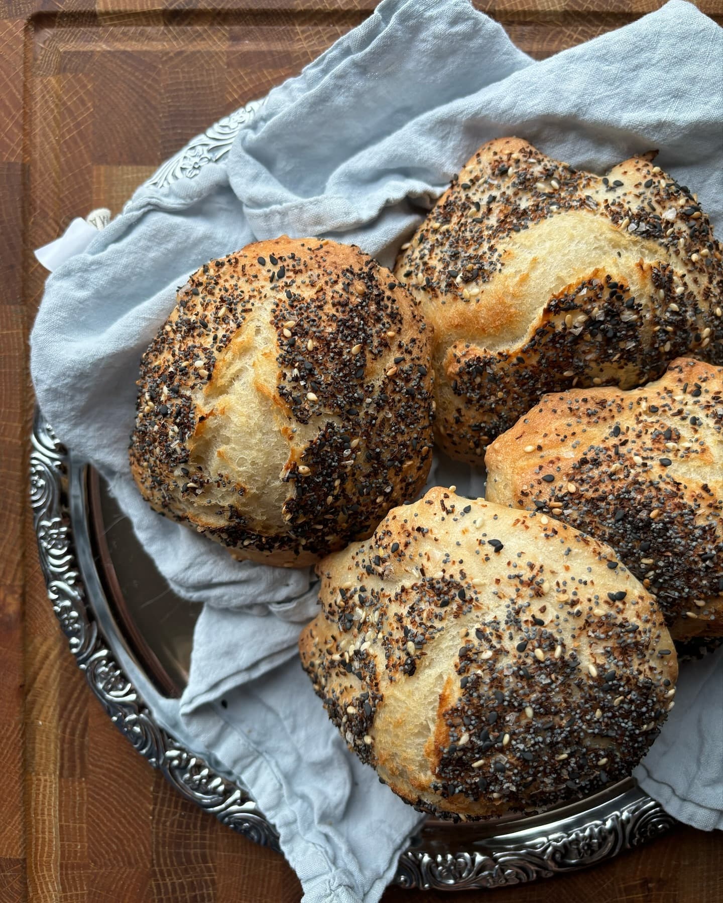 Everything Bagel Spoon Buns