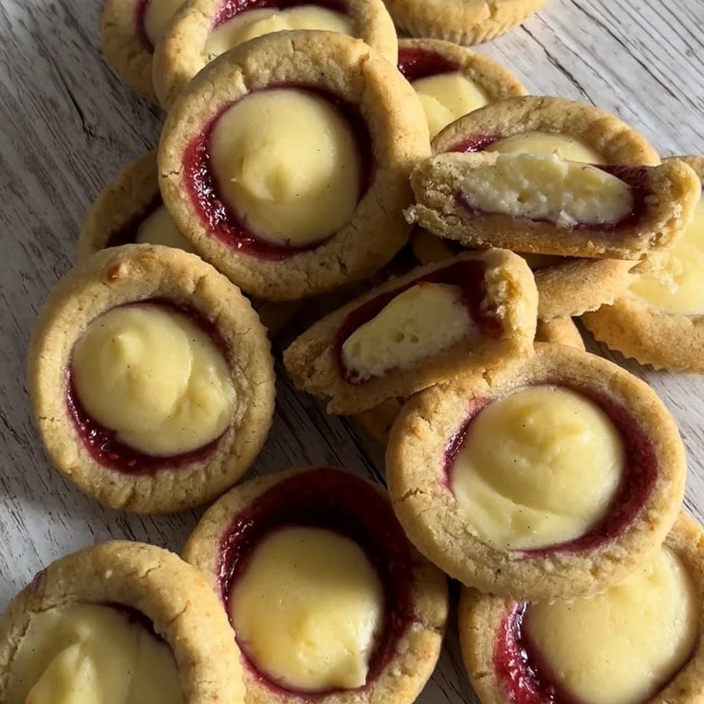 Vaniljgrottor med hallongömma