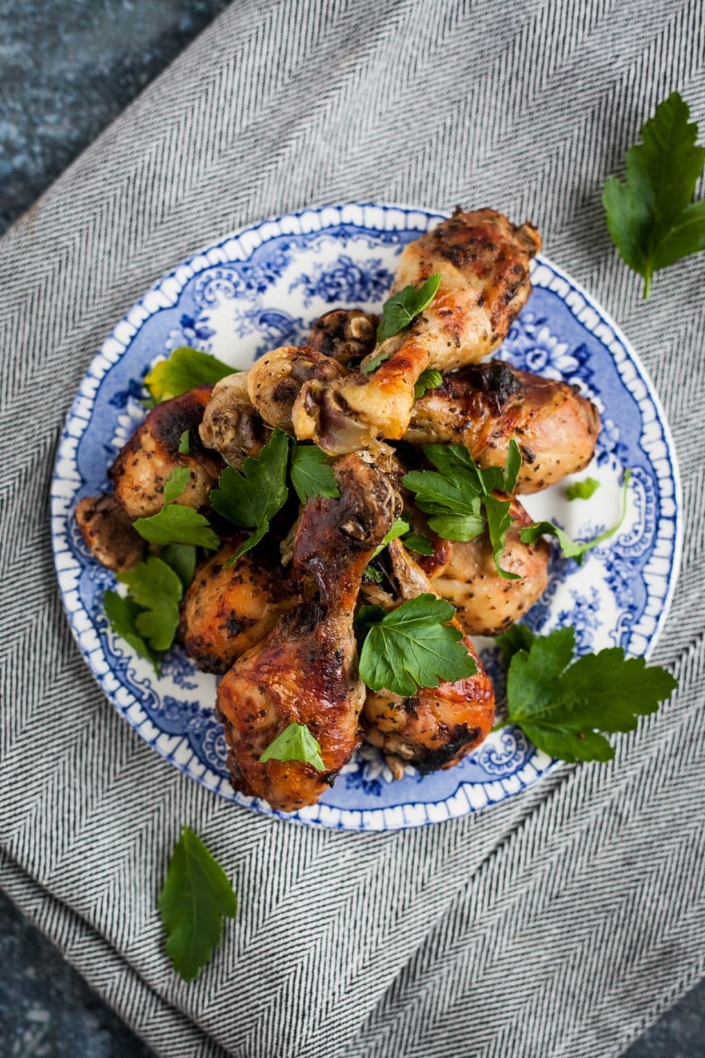 Kycklingklubbor med citron, honung & örter