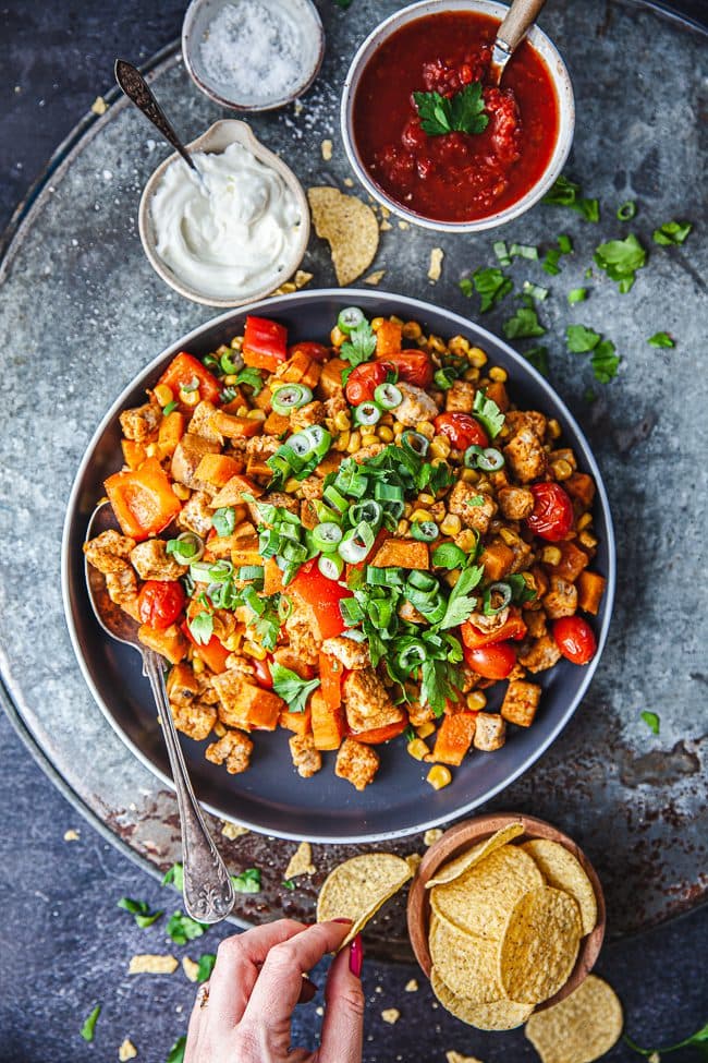 Pytt i panna med smak av taco