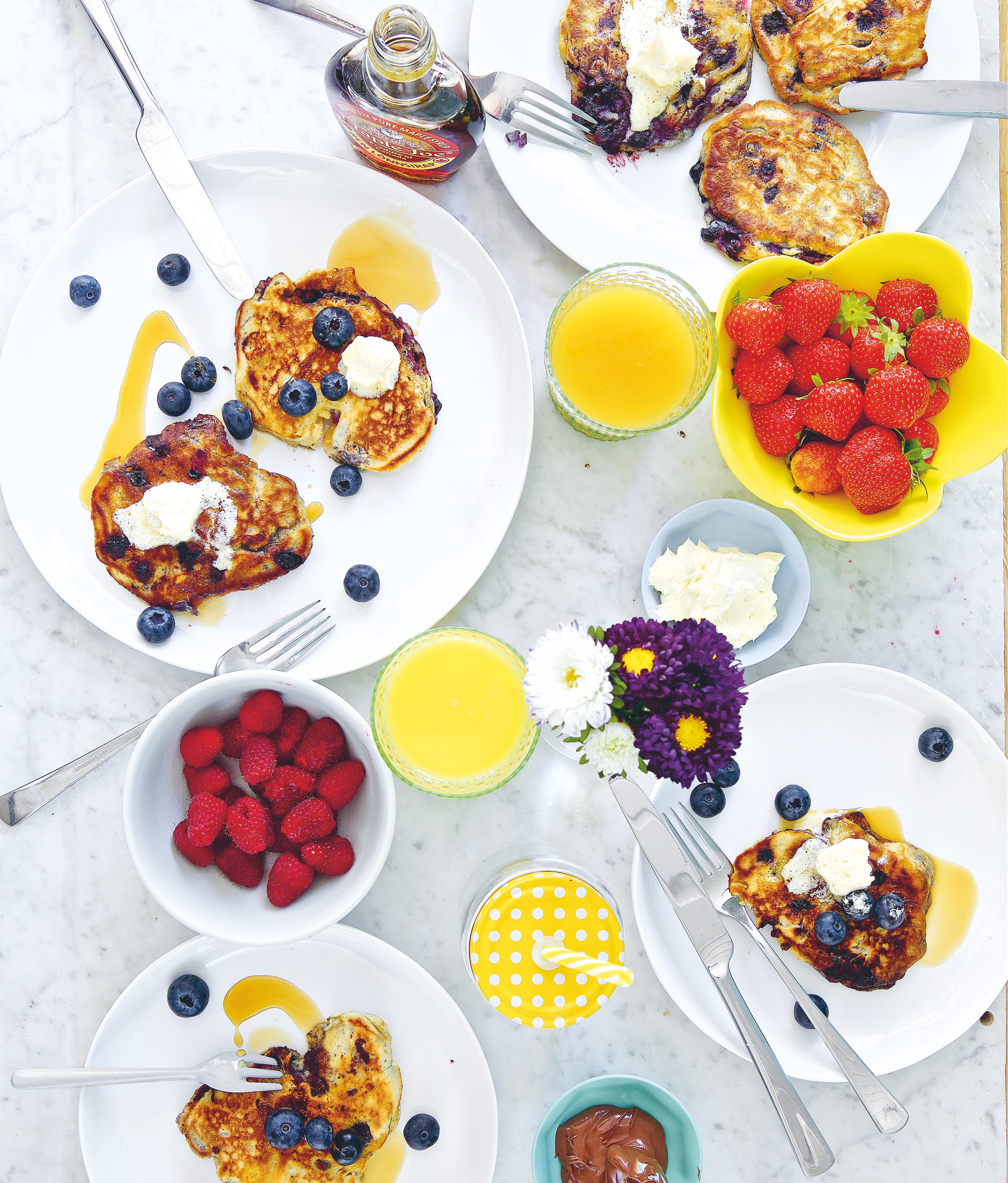 Strawberry Banana Pancakes