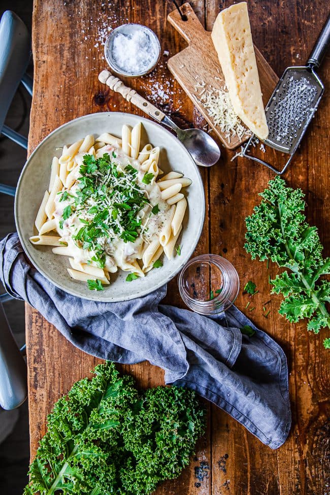 Pasta med skinksås