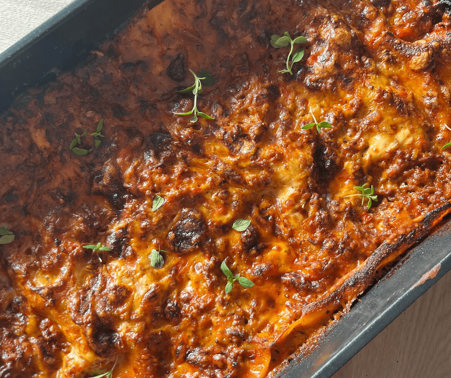 Klassisk krämig köttfärslasagne