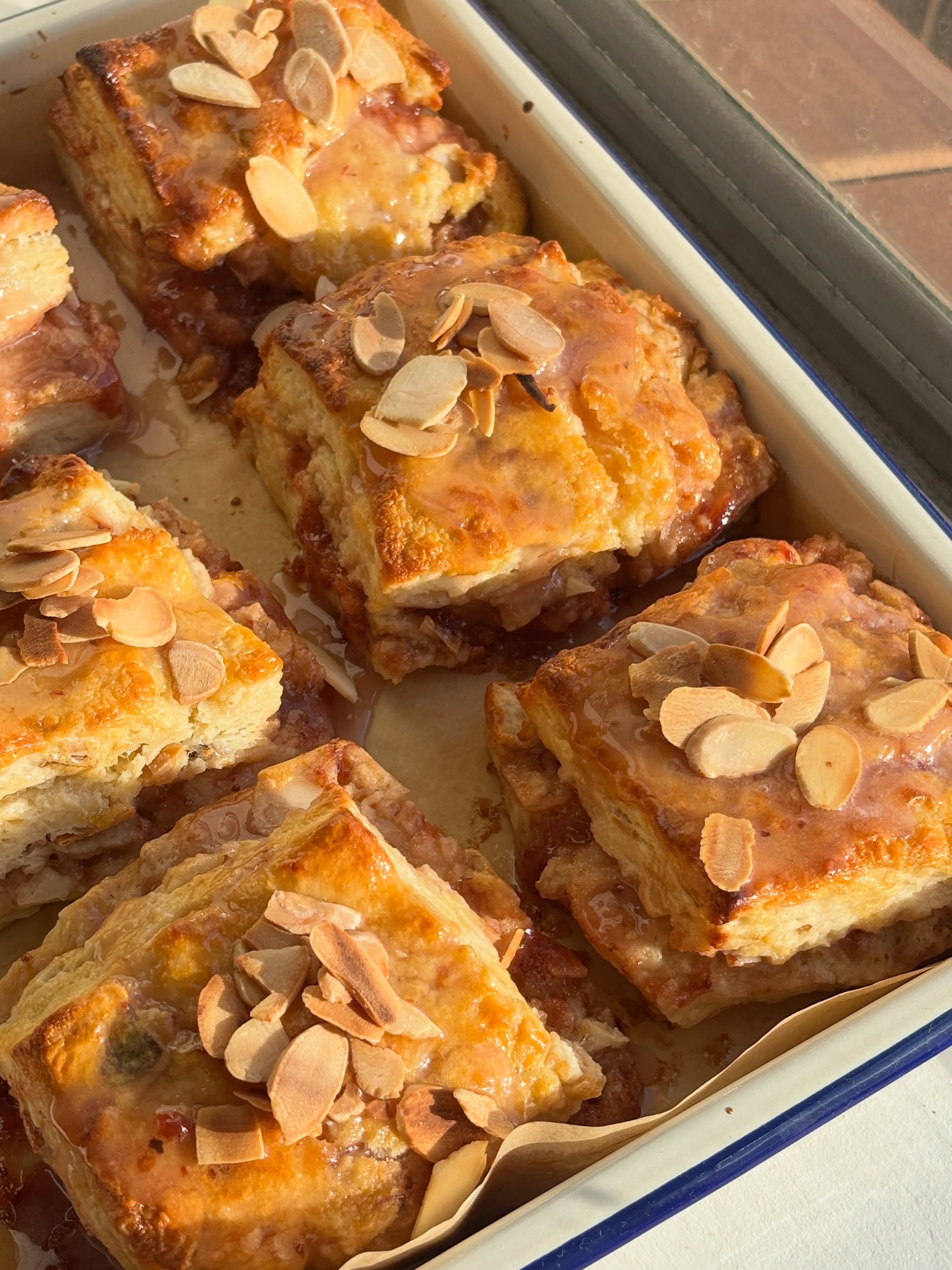 Strawberry & Almond Flakey Scones