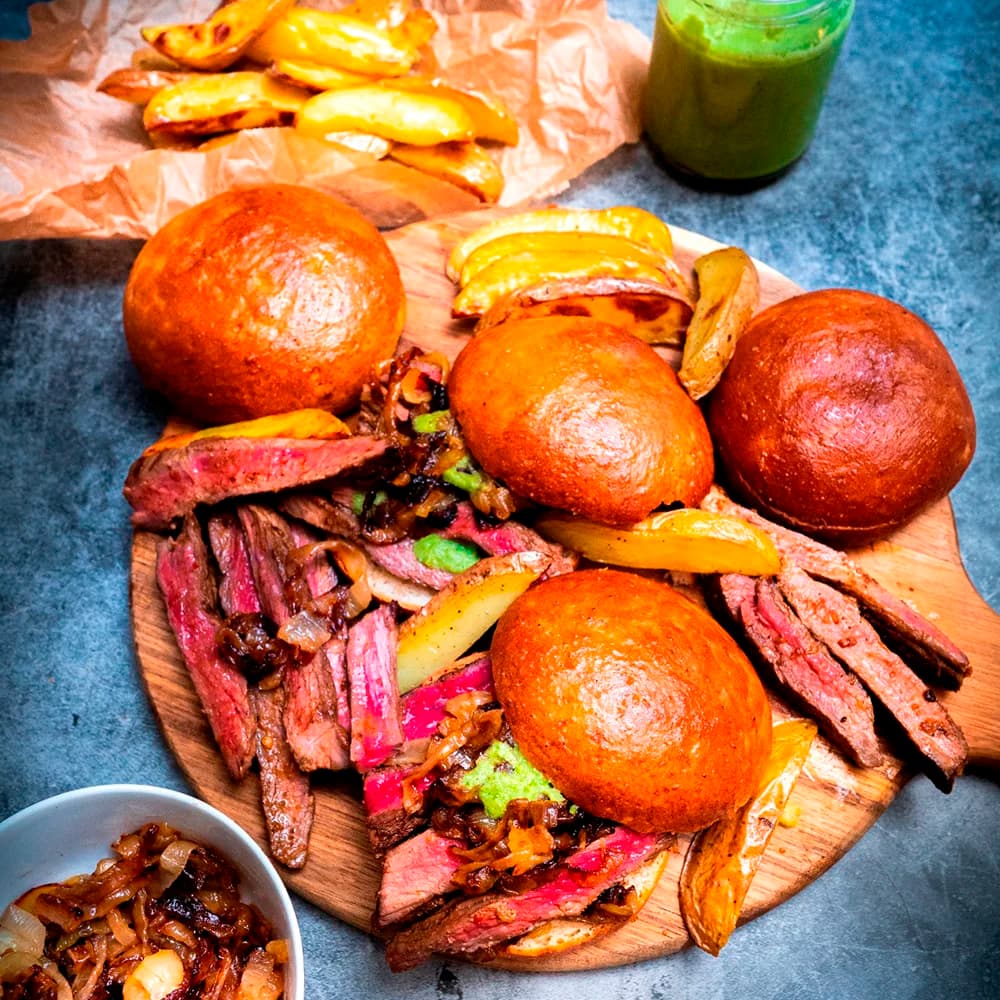 Prego roll – steak sandwich från moçambique