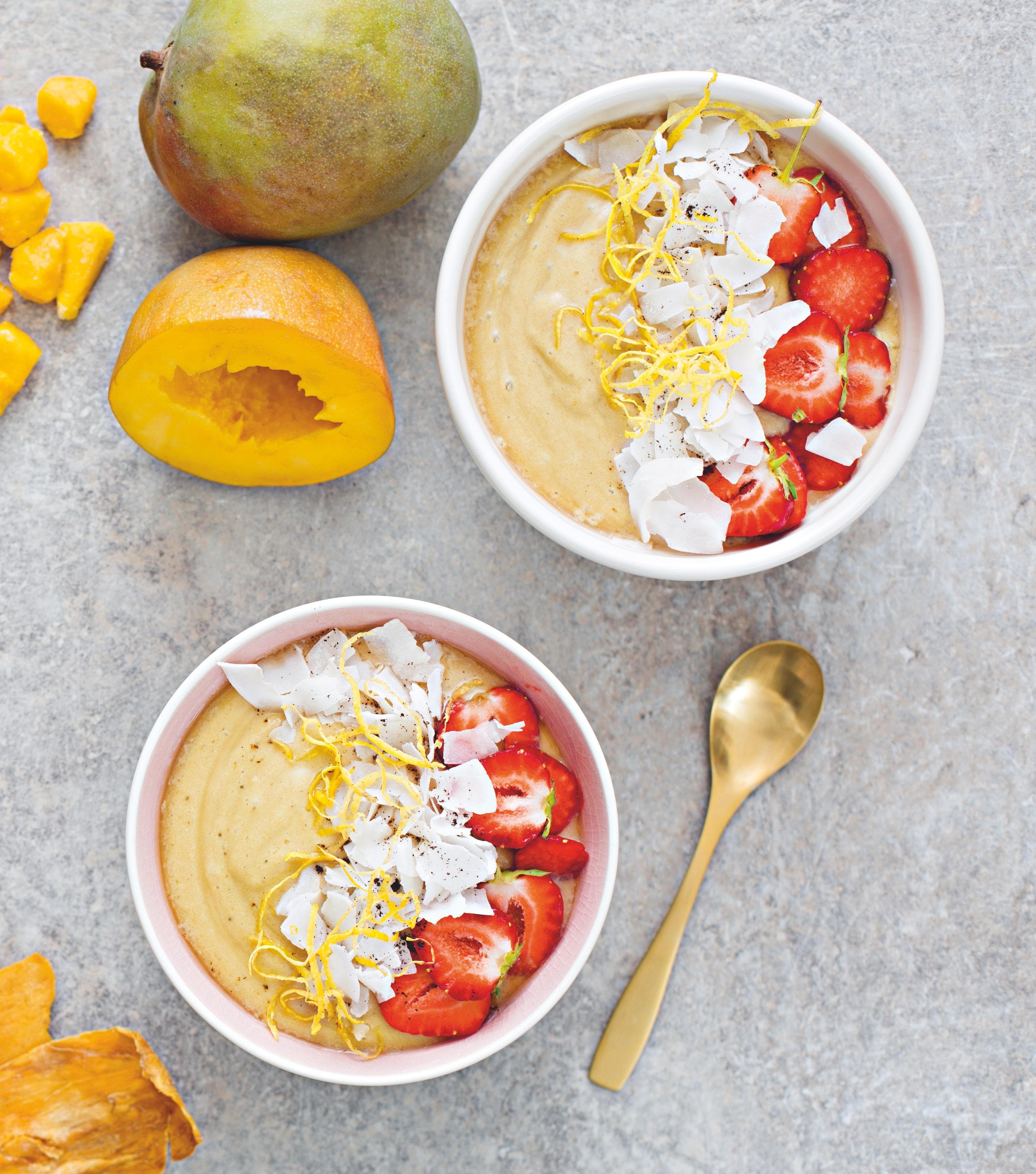 Mangobowl med Kokos