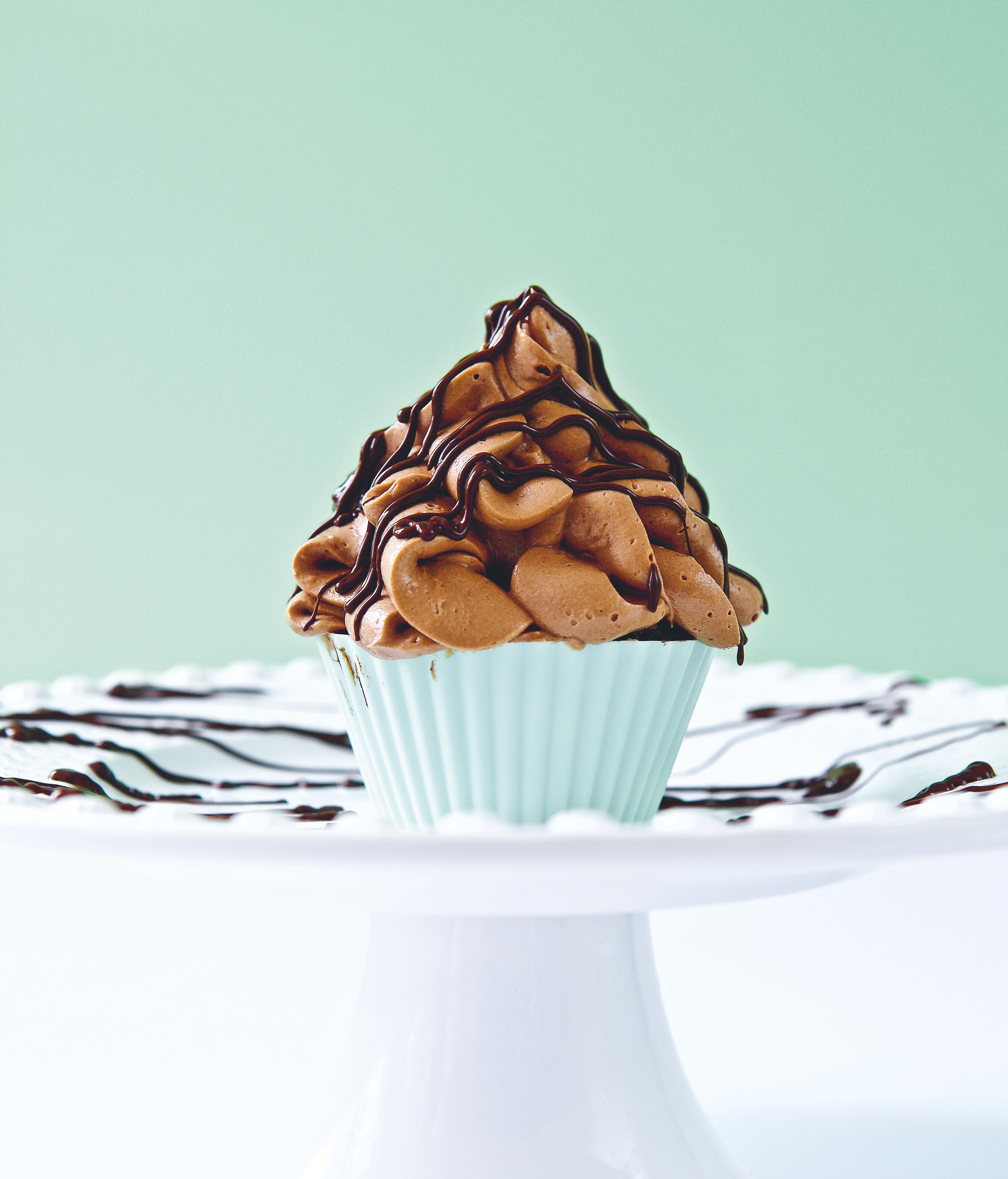 Extra chokladiga chokladcupcakes