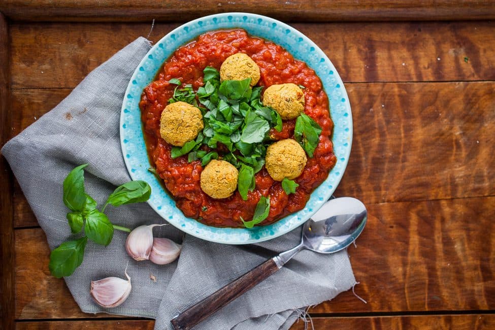 Vegobollar i tomatsås