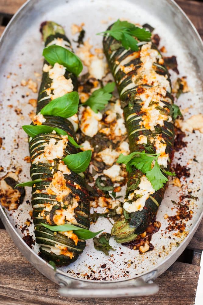 Hasselbackszucchini