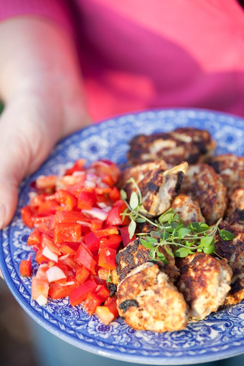 Kycklingbiffar med enkel salsa