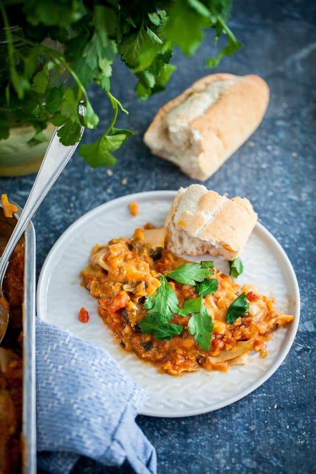 Vegetarisk pasta al forno