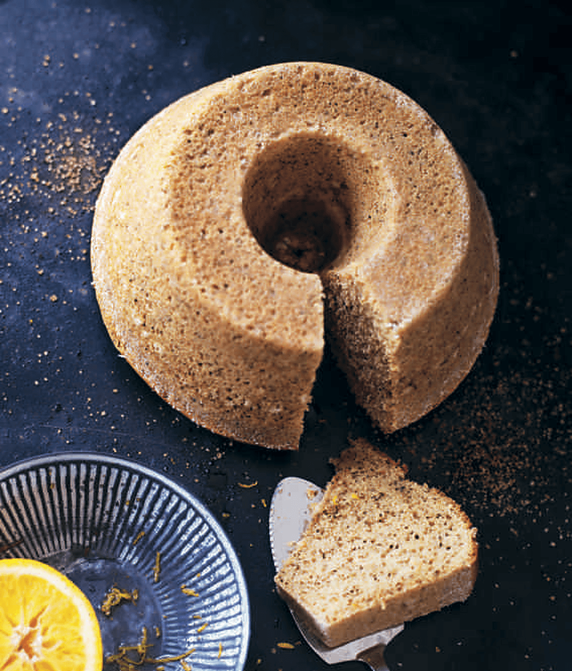 Lakritssockerkaka med apelsin