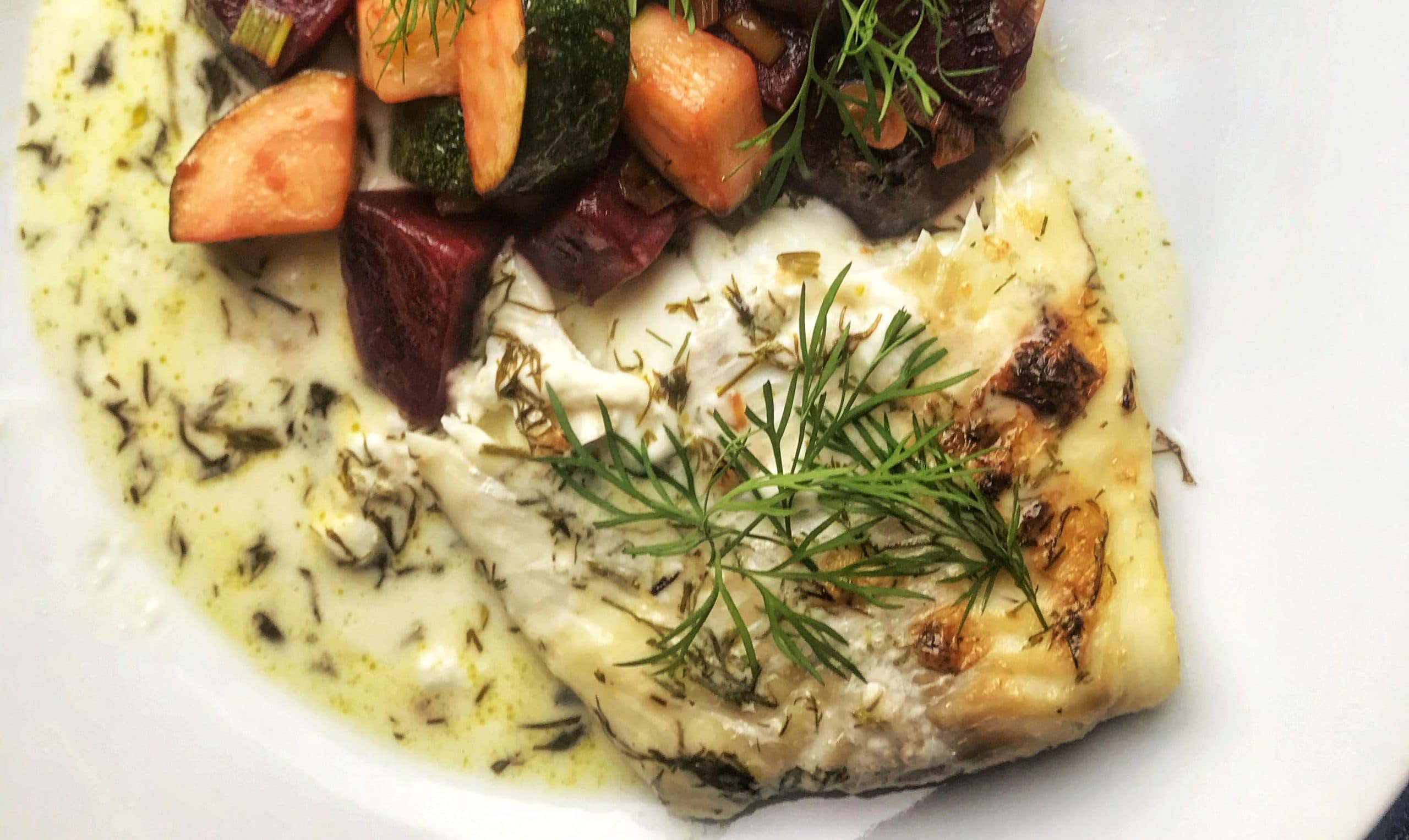 Fisk med dillsås