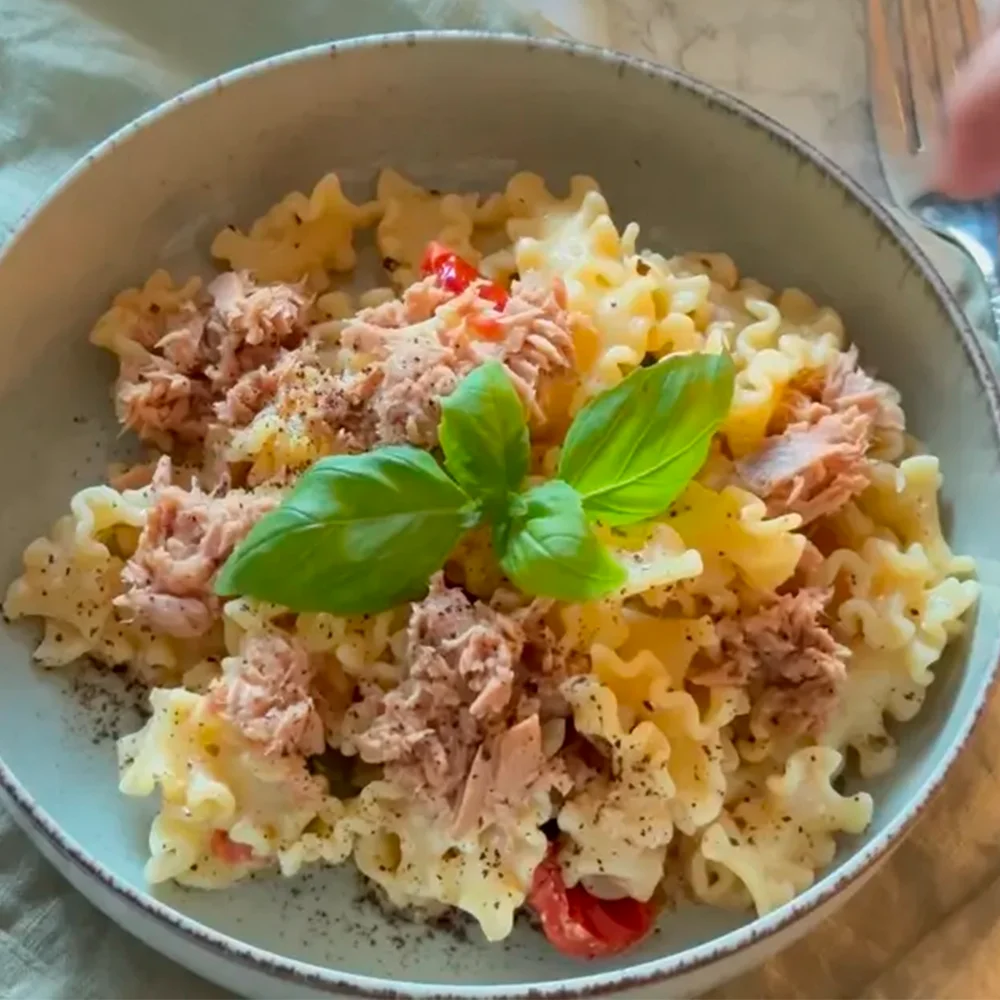 Citronpasta med tonfisk