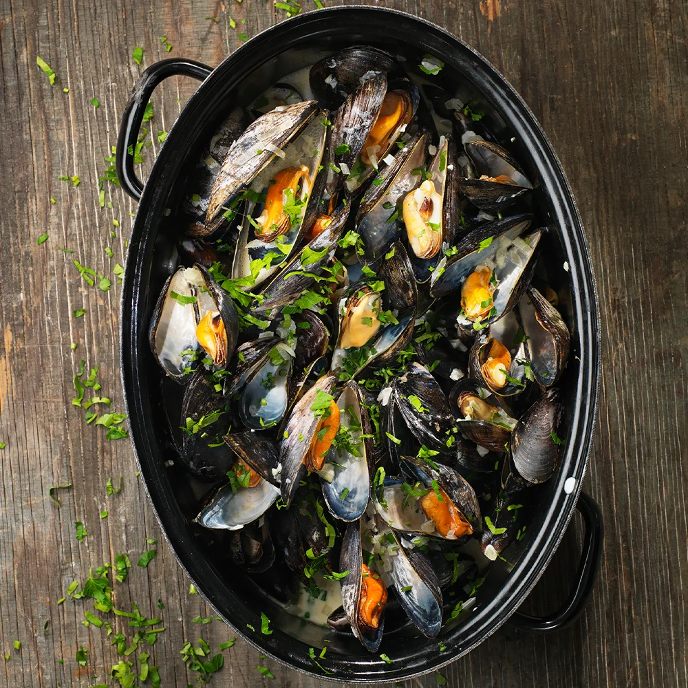 Moules Marinières by Tareq Taylor