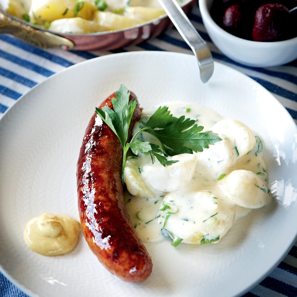 Isterband med stuvad potatis by Per Morberg