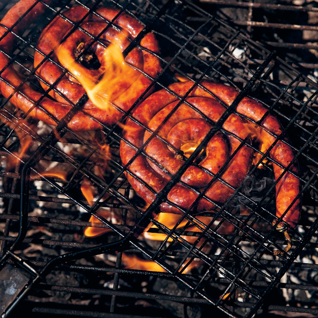 Grillad txistorra med baguette by Mathias Dahlgren