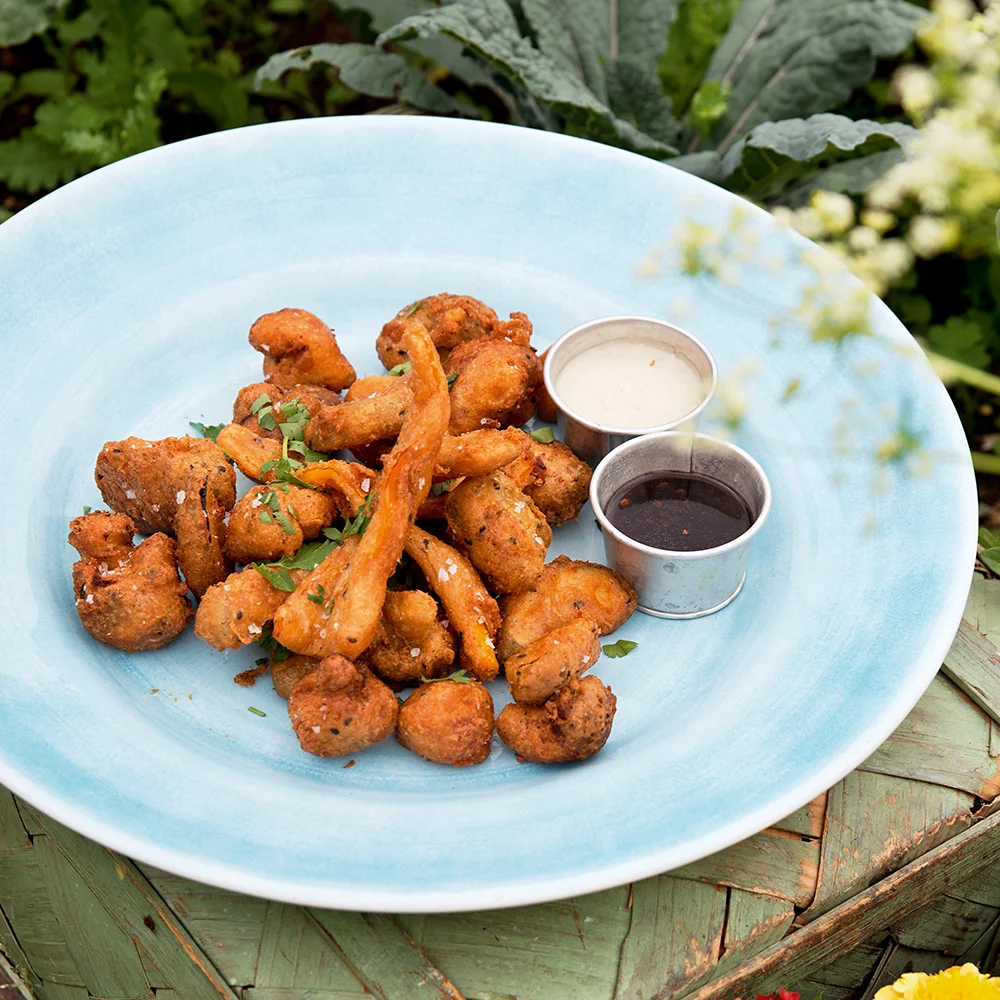 Tempurafriterade grönsaker by Sebastian Mannerström