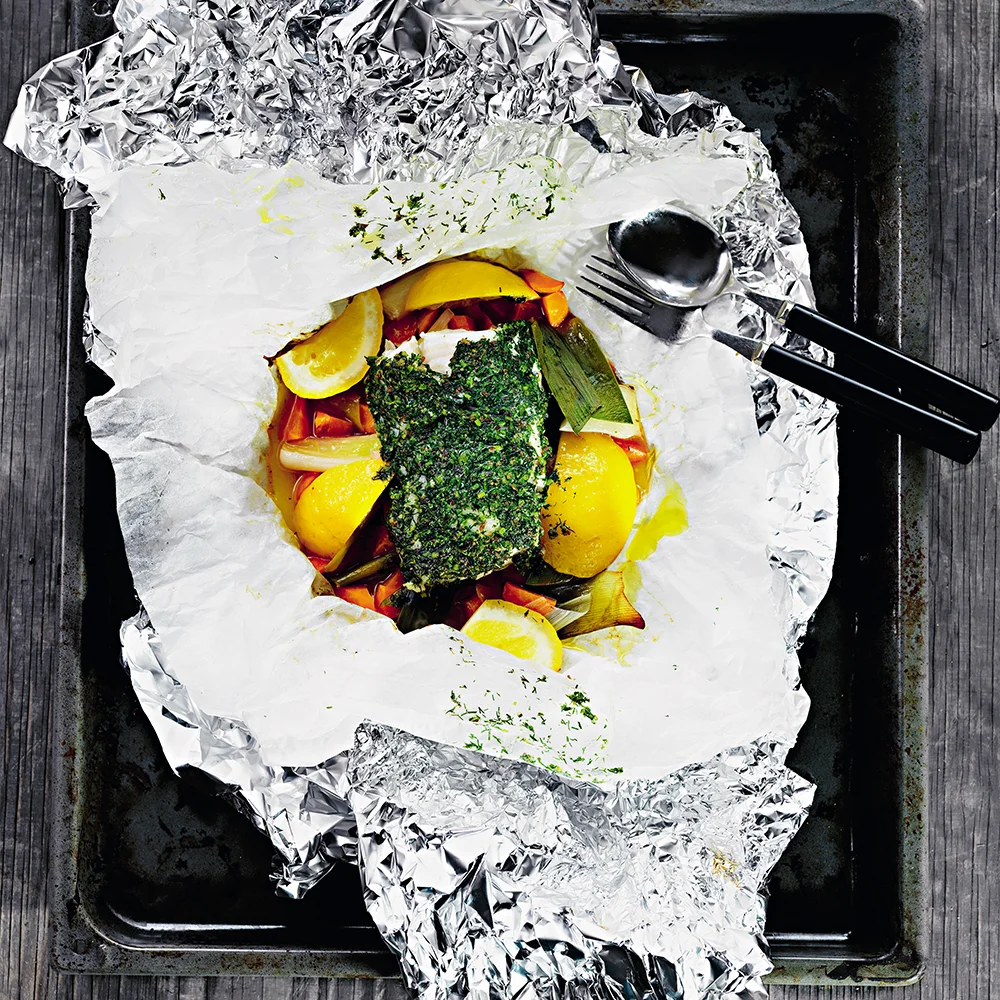 Torsk i foliepaket med primörer och dillsmör by Tareq Taylor