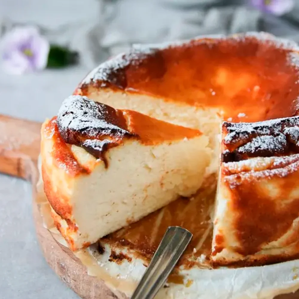 Baskisk bränd cheesecake